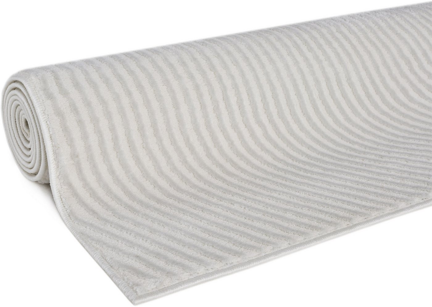 OTTO home Teppich Bentori, Hoch-Tief-Struktur, Scandi, rechteckig, Höhe: 11 mm, Modernes Design mit Boho-Charme, Wohnzimmer, Schlafzimmer – Bild 4 von 5