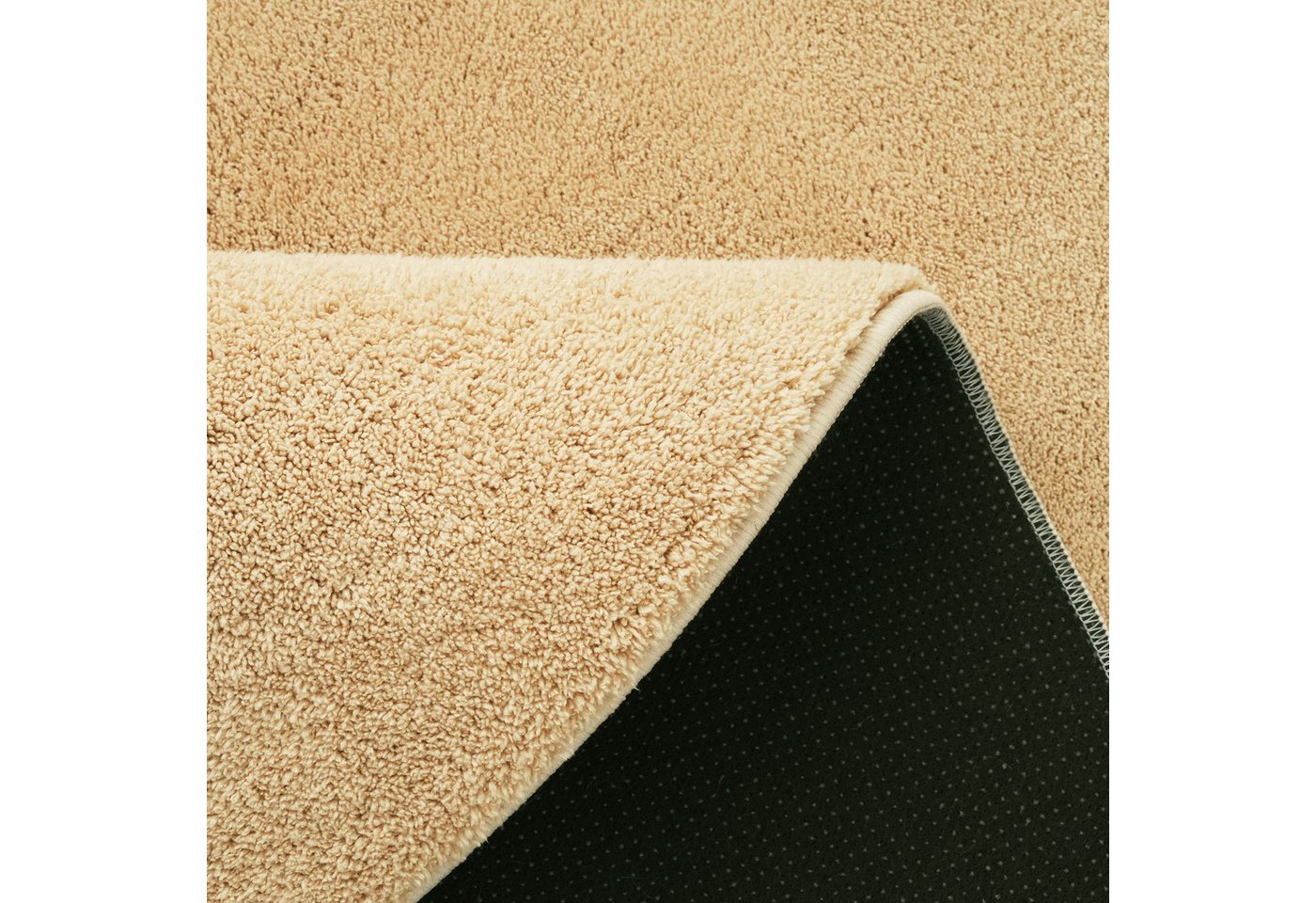 OTTO home Teppich Cali, rund, Höhe: 16 mm, Uni-Farben, kuschelig, & weich, waschbar, Wohnzimmer, Schlafzimmer – Bild 5 von 5