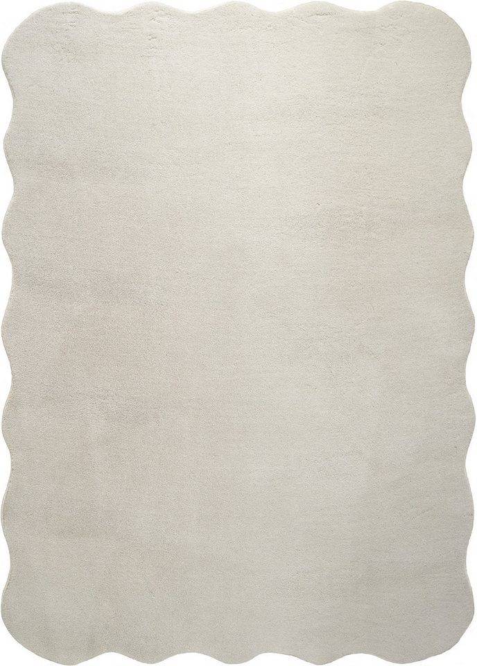 OTTO home Teppich Cali, in Standard- und Premium-Qualität, 13 mm oder 16 mm Höhe, wellenförmig, Uni-Farben, kuschelig, & weich, waschbar, Wohnzimmer, Schlafzimm – Bild 2 von 5