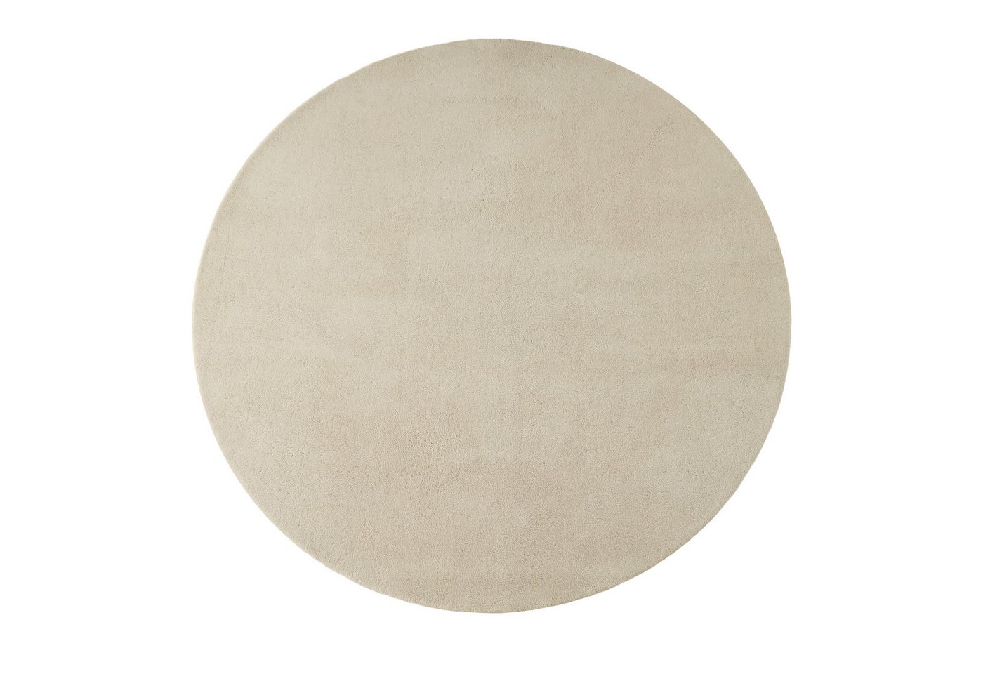 OTTO home Teppich Cali, rund, Höhe: 16 mm, Uni-Farben, kuschelig, & weich, waschbar, Wohnzimmer, Schlafzimmer – Bild 3 von 5