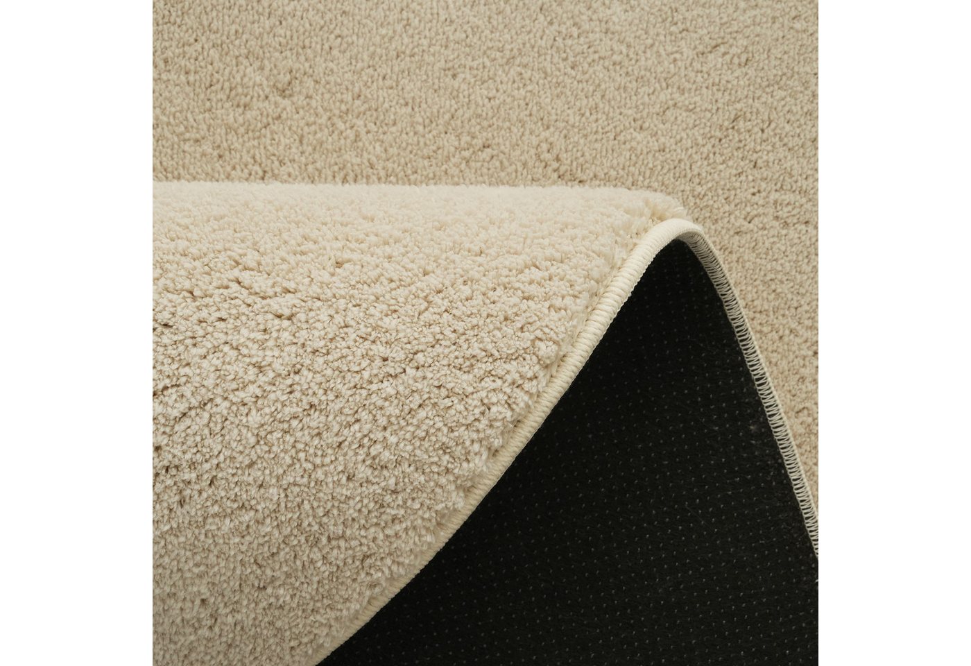 OTTO home Teppich Cali, rund, Höhe: 16 mm, Uni-Farben, kuschelig, & weich, waschbar, Wohnzimmer, Schlafzimmer – Bild 5 von 5