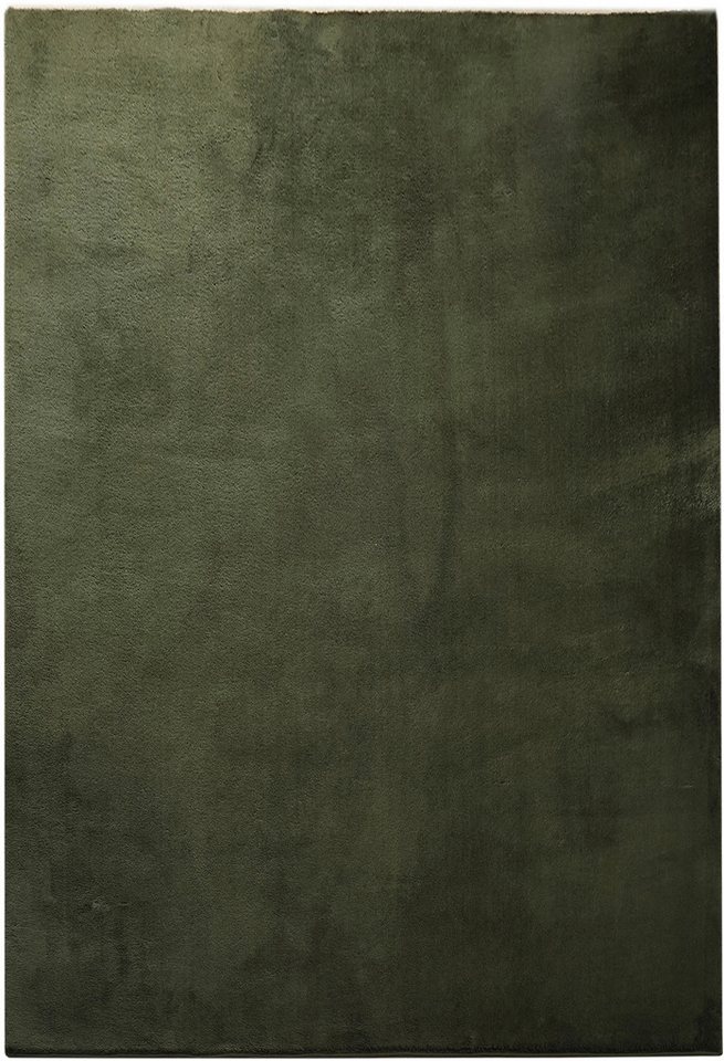 OTTO home Teppich Cali, in Standard- und Premium-Qualität, 13 mm oder 16 mm Höhe, rechteckig, Uni-Farben, kuschelig, & weich, waschbar, Wohnzimmer, Schlafzimmer – Bild 2 von 5