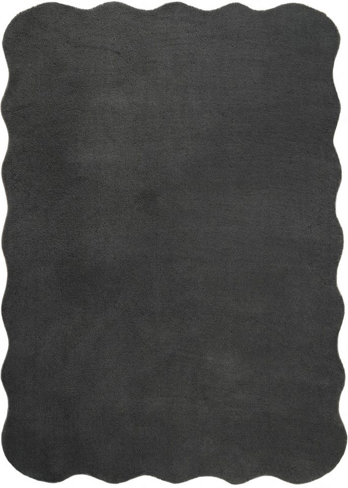 OTTO home Teppich Cali, in Standard- und Premium-Qualität, 13 mm oder 16 mm Höhe, wellenförmig, Uni-Farben, kuschelig, & weich, waschbar, Wohnzimmer, Schlafzimm – Bild 2 von 5