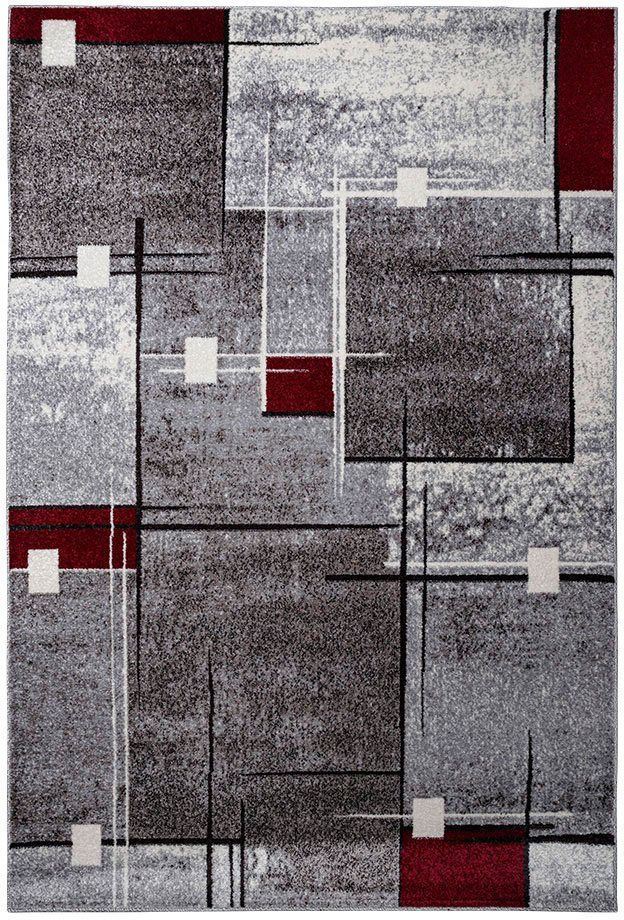 OTTO home Teppich Deblin, rechteckig, Höhe: 9 mm, weicher Flor, Kurzflor, Karo-Design, modern, geometrisches Muster – Bild 5 von 5