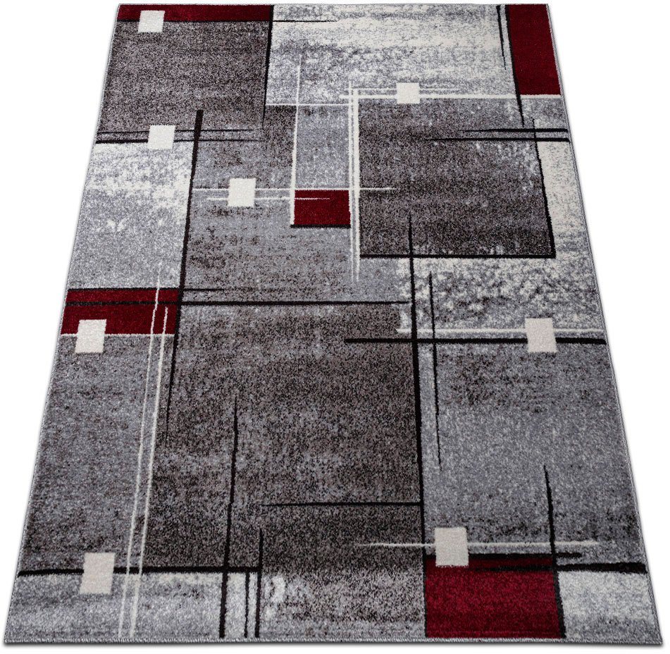 OTTO home Teppich Deblin, rechteckig, Höhe: 9 mm, weicher Flor, Kurzflor, Karo-Design, modern, geometrisches Muster – Bild 2 von 5