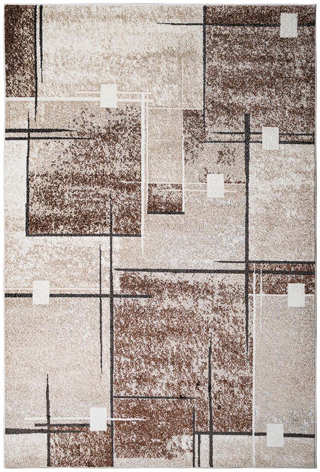 OTTO home Teppich Deblin, rechteckig, Höhe: 9 mm, weicher Flor, Kurzflor, Karo-Design, modern, geometrisches Muster – Bild 5 von 5