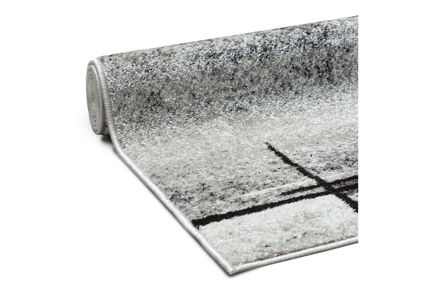 OTTO home Teppich Deblin, rechteckig, Höhe: 9 mm, weicher Flor, Kurzflor, Karo-Design, modern, geometrisches Muster – Bild 5 von 5