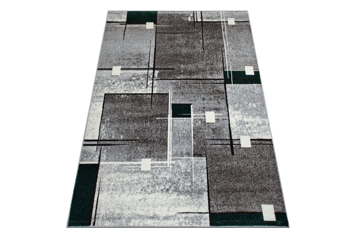 OTTO home Teppich Deblin, rechteckig, Höhe: 9 mm, weicher Flor, Kurzflor, Karo-Design, modern, geometrisches Muster – Bild 2 von 5