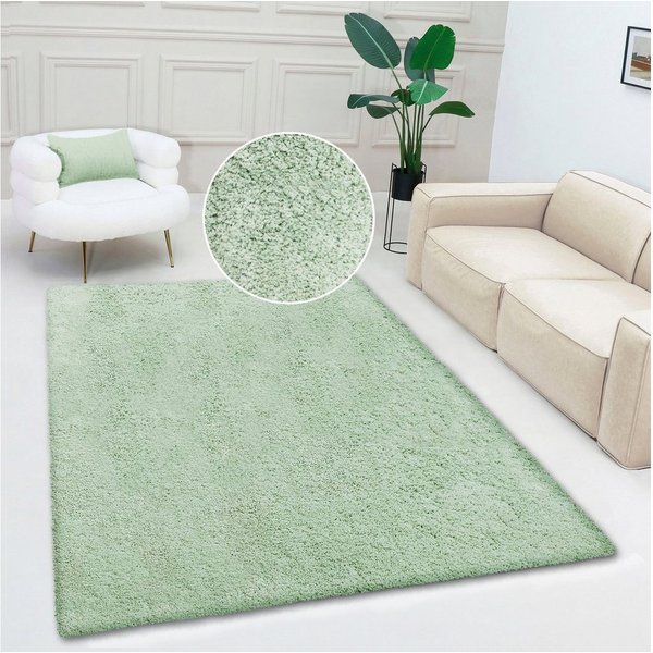 OTTO home Teppich Desner, Hochflor Teppiche, rechteckig, Höhe: 35 mm, Mikrofaser, weich, flauschig, Wohnzimmer, Schlafzimmer, Kinderzimmer