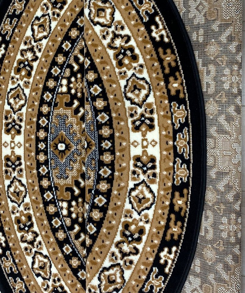 OTTO home Teppich Diantha, rund, Höhe: 7 mm, Orient-Optik, Teppich mit Bordüre, Kurzflor, elegant, weich – Bild 5 von 5