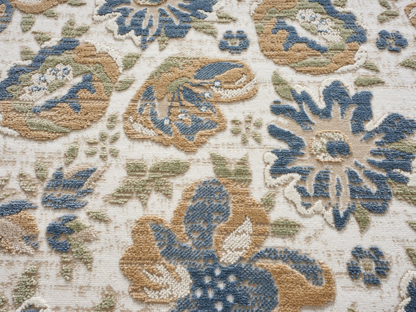 OTTO home Teppich Ellodie, Hoch-Tief-Struktur, rechteckig, Höhe: 7 mm, Blumen, Floral, bunt, Wohnzimmer, Schlafzimmer, Esszimmer – Bild 5 von 5
