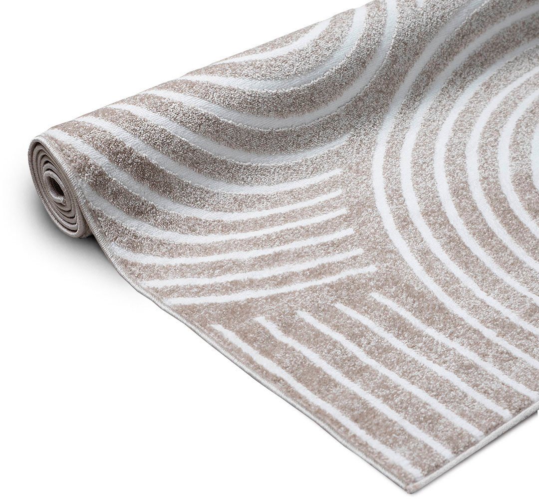 OTTO home Teppich Fadel, rechteckig, Höhe: 9 mm, 3D-Effekt, softer Kurzflor, pflegeleicht, leichter Glanz, Scandi-Look – Bild 5 von 5