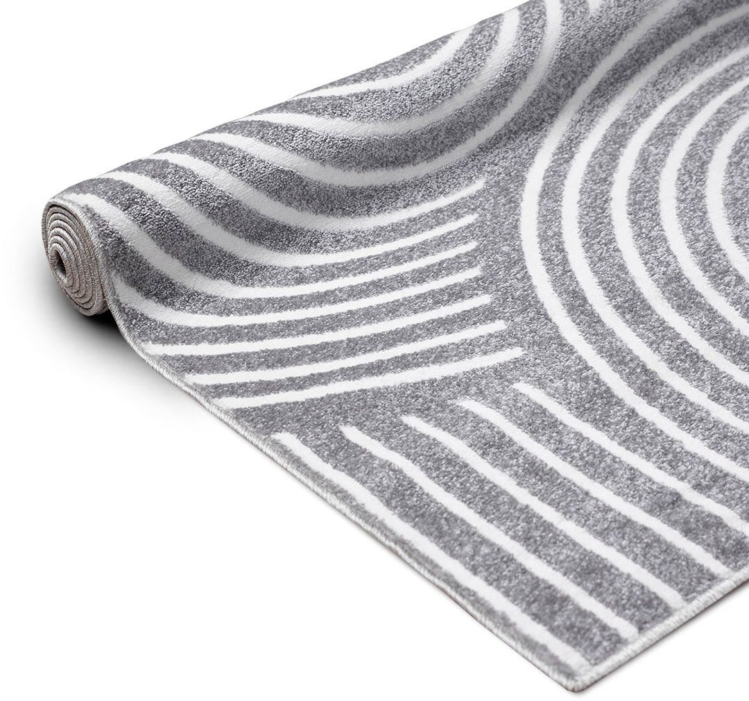 OTTO home Teppich Fadel, rechteckig, Höhe: 9 mm, 3D-Effekt, softer Kurzflor, pflegeleicht, leichter Glanz, Scandi-Look – Bild 5 von 5