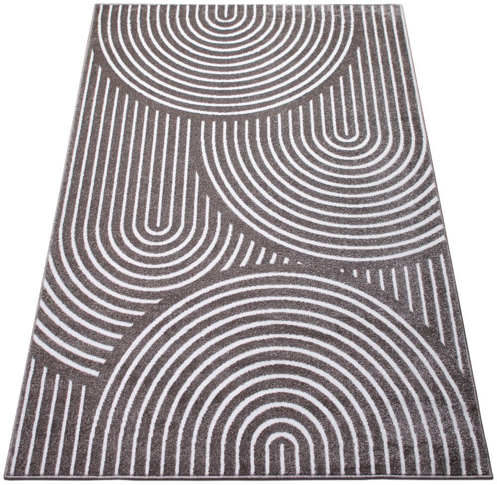 OTTO home Teppich Fadel, rechteckig, Höhe: 9 mm, 3D-Effekt, softer Kurzflor, pflegeleicht, leichter Glanz, Scandi-Look – Bild 4 von 5