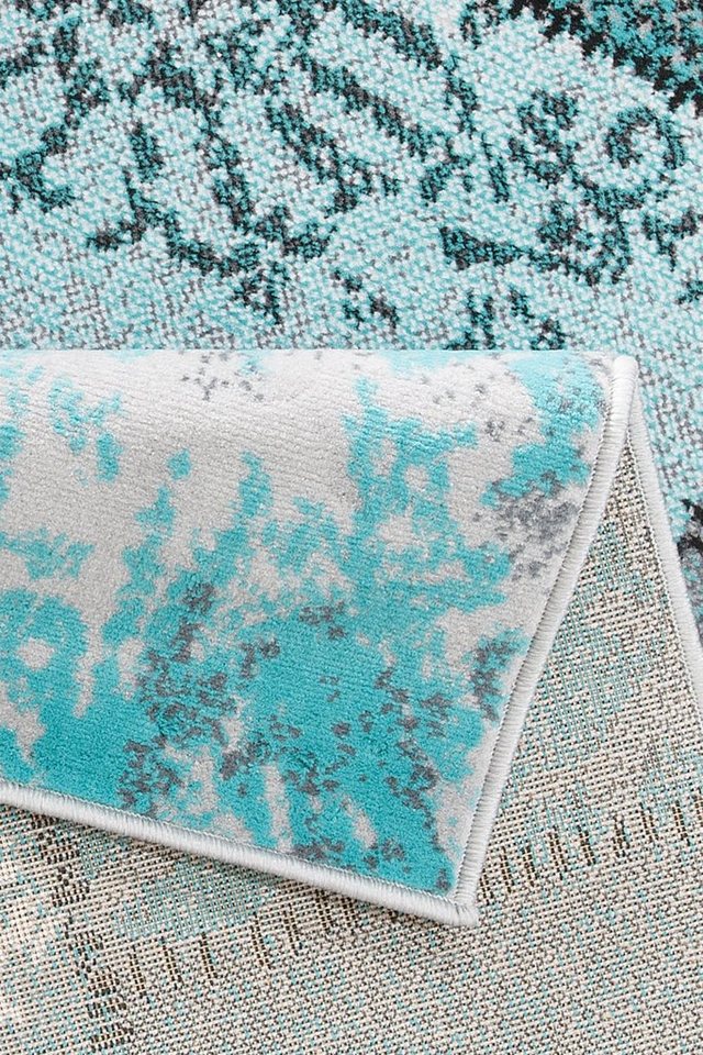 OTTO home Teppich Garry, rechteckig, Höhe: 7 mm, Vintage, Kurzflor, Patchwork-Design, farbenfroh, Wohnzimmer – Bild 5 von 5