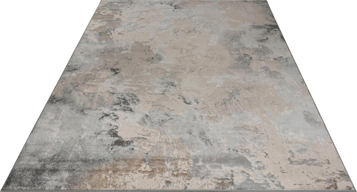 OTTO home Teppich Hamar, rechteckig, Höhe: 8 mm, weiche Haptik, Marmor-Optik, modernes Design, Wohnzimmer – Bild 3 von 5