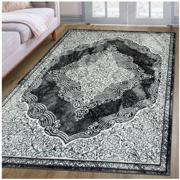 OTTO home Teppich Harvii, kurzflor, rechteckig, Höhe: 8 mm, Orient-Design, weiche Haptik, Wohnzimmer, Esszimmer, Schlafzimmer