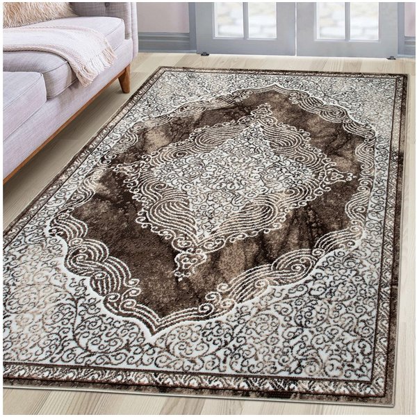 OTTO home Teppich Harvii, kurzflor, rechteckig, Höhe: 8 mm, Orient-Design, weiche Haptik, Wohnzimmer, Esszimmer, Schlafzimmer