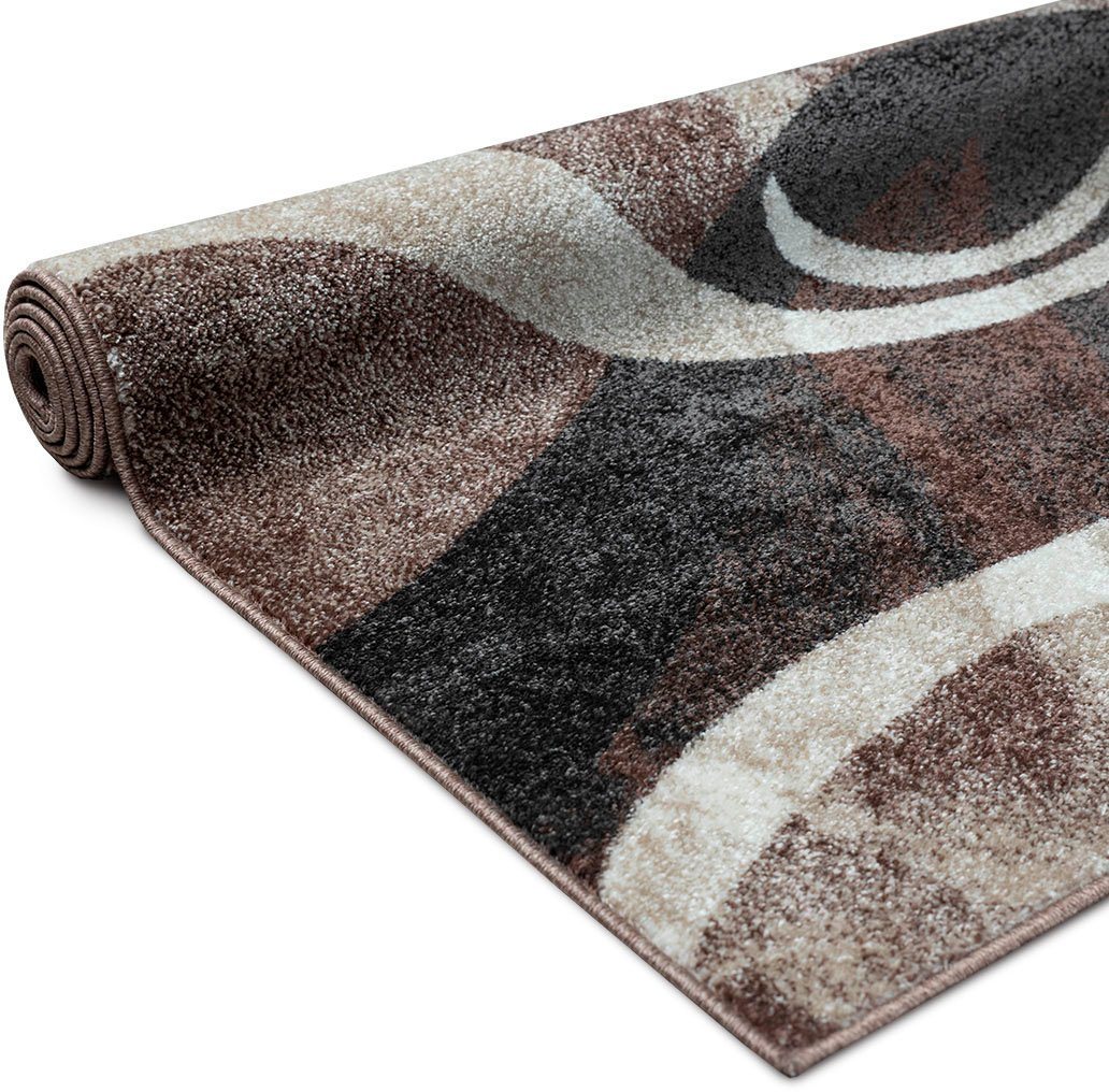 OTTO home Teppich Joas, rechteckig, Höhe: 9 mm, besonders weicher Kurzflor in modernem Wellen Muster, leichter Glanz – Bild 5 von 5