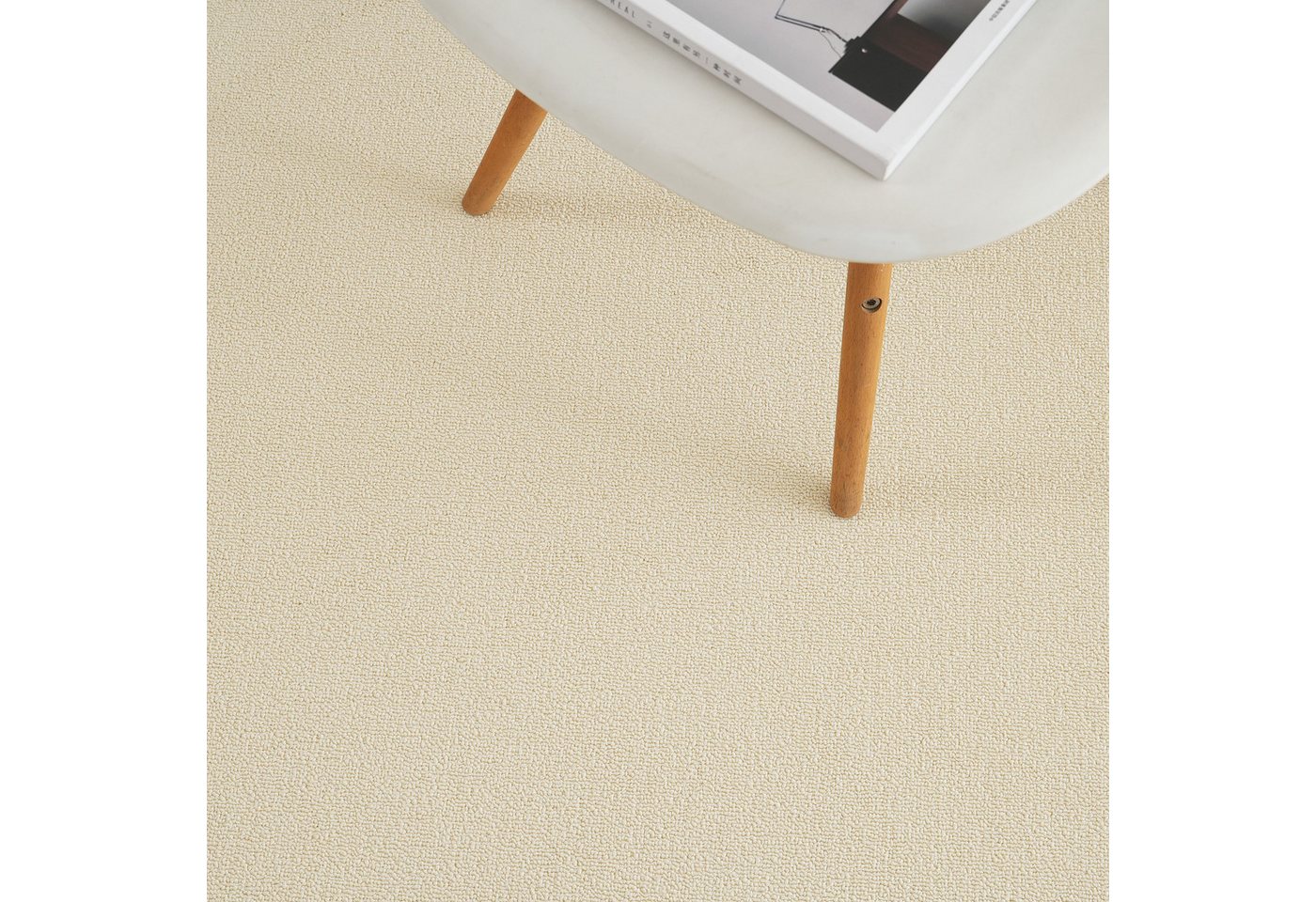 OTTO home Teppich Jola, Uni-Farben, besonders dichte Qualität, Boho, rechteckig, Höhe: 10 mm, Wohnzimmer, Schlafzimmer, Flur, Kinderzimmer, wasserabweisend – Bild 5 von 5
