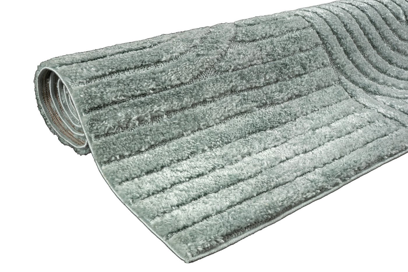 OTTO home Teppich Jonne, Boho-Design, Scandi, Designteppich, rechteckig, Höhe: 20 mm, Hoch-Tief, 3D Optik, skandinavischer Stil, Wohnzimmer, Schlafzimmer – Bild 5 von 5
