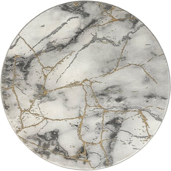 OTTO home Teppich Juliet, rund, Höhe: 12 mm, modernes Marmor-Design, Kurzflor, pflegeleicht, weich