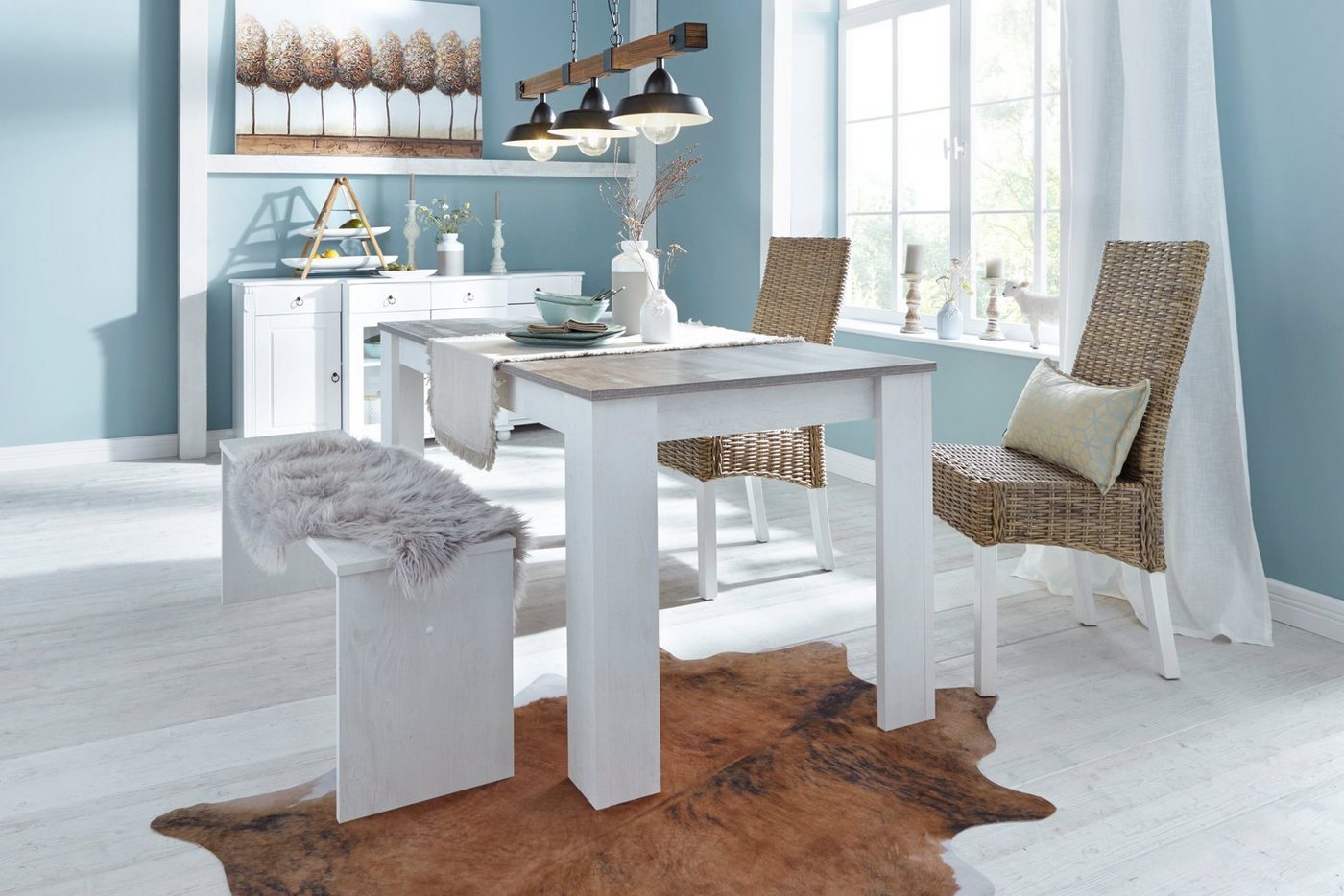OTTO home Teppich Kuhfell-Look, Kunstfell, fellförmig, Höhe: 3 mm, gedruckte Kuhfell-Optik, Wohnzimmer, Esszimmer, Schlafzimmer – Bild 5 von 5