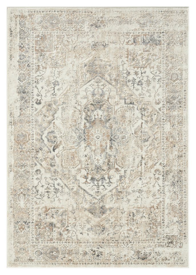 OTTO home Teppich Kylan, in Standard- und Premium-Qualität, 9 mm oder 14 mm Höhe, rechteckig, Schrumpf-Garn-Effekt, Vintage-Look, Hoch-Tief, dezenter Glanz – Bild 2 von 5