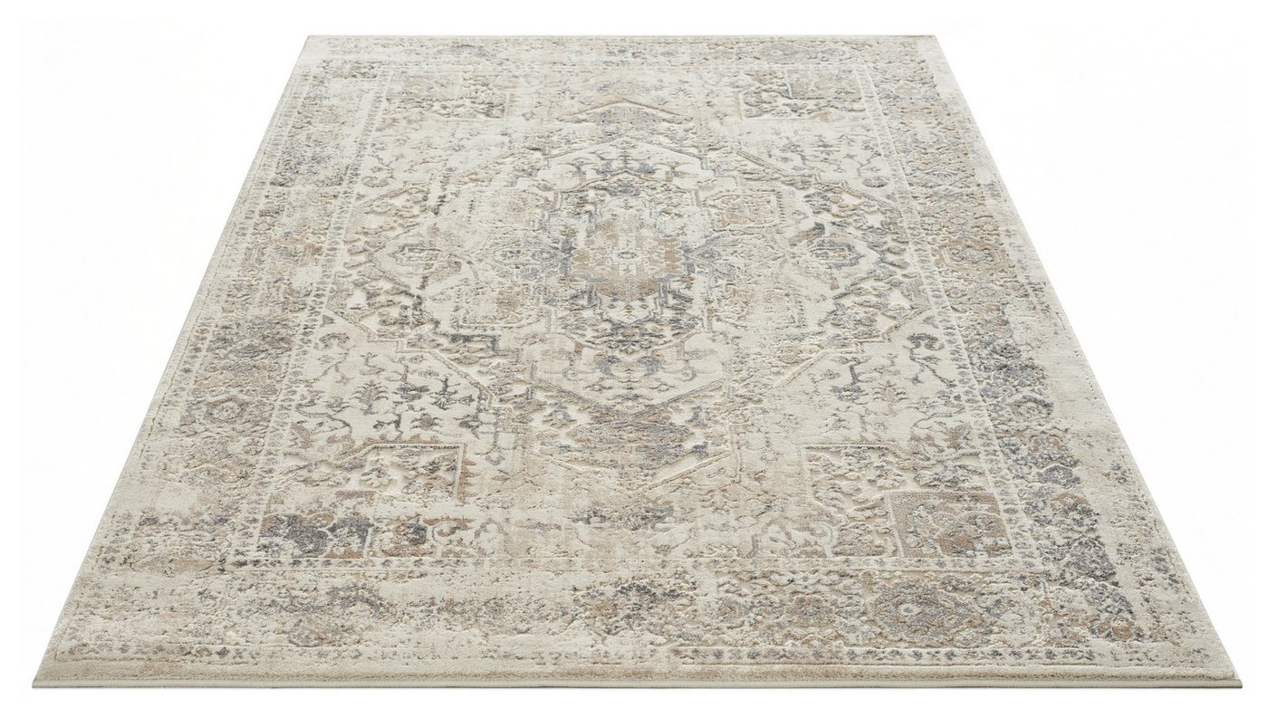OTTO home Teppich Kylan, in Standard- und Premium-Qualität, 9 mm oder 14 mm Höhe, rechteckig, Schrumpf-Garn-Effekt, Vintage-Look, Hoch-Tief, dezenter Glanz – Bild 3 von 5