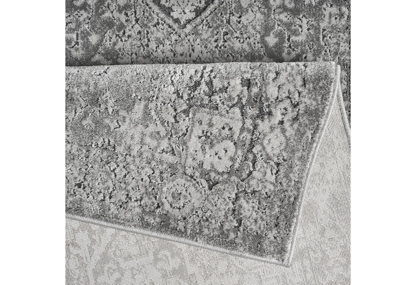 OTTO home Teppich Kylan, Hoch-Tief-Struktur, dezenter Glanz, rechteckig, Höhe: 9 mm, Schrumpf-Garn-Effekt, im Vintage-Look, dichte Qualität, Wohnzimmer – Bild 5 von 5