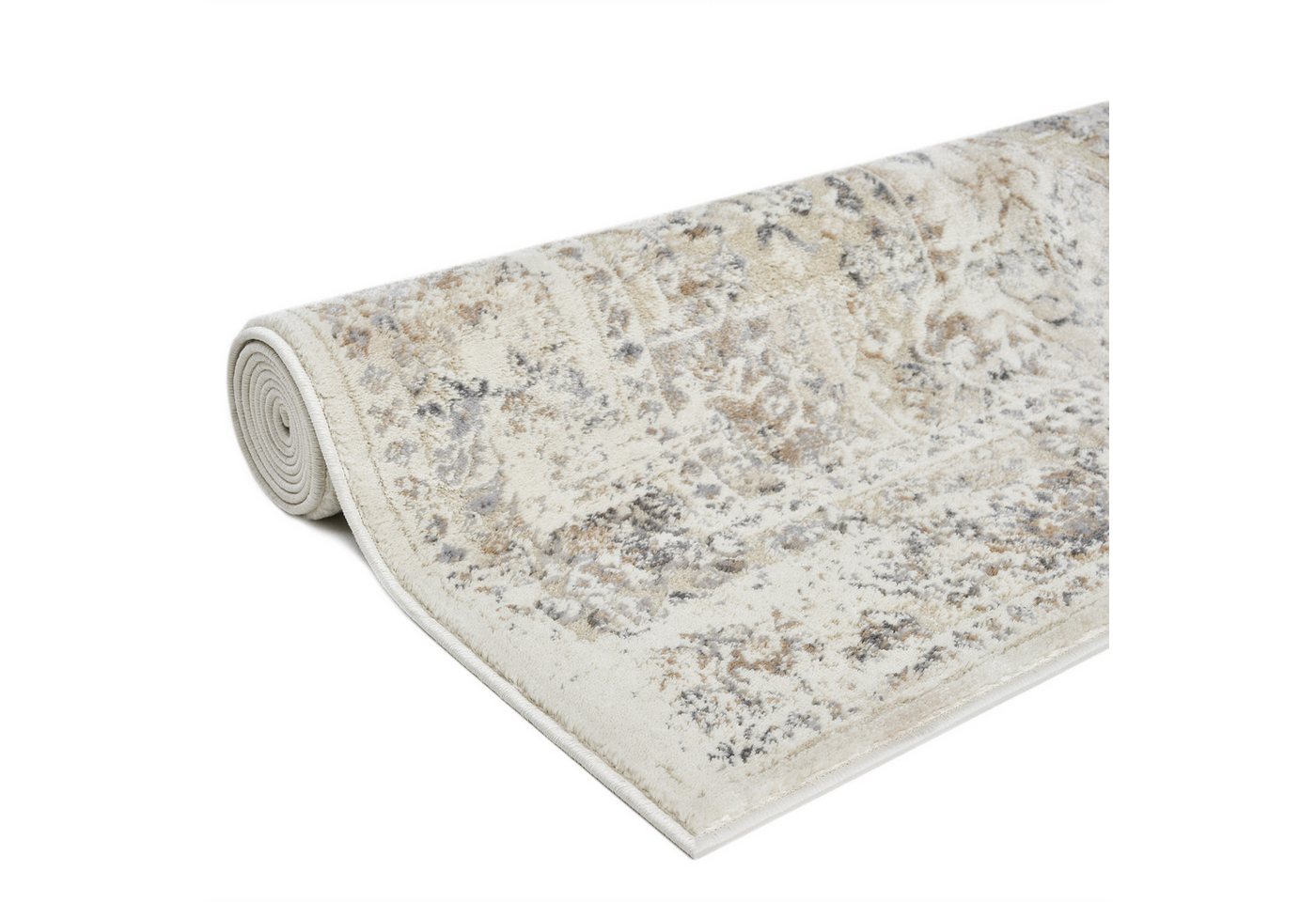 OTTO home Teppich Kylan, in Standard- und Premium-Qualität, 9 mm oder 14 mm Höhe, rechteckig, Schrumpf-Garn-Effekt, Vintage-Look, Hoch-Tief, dezenter Glanz – Bild 5 von 5
