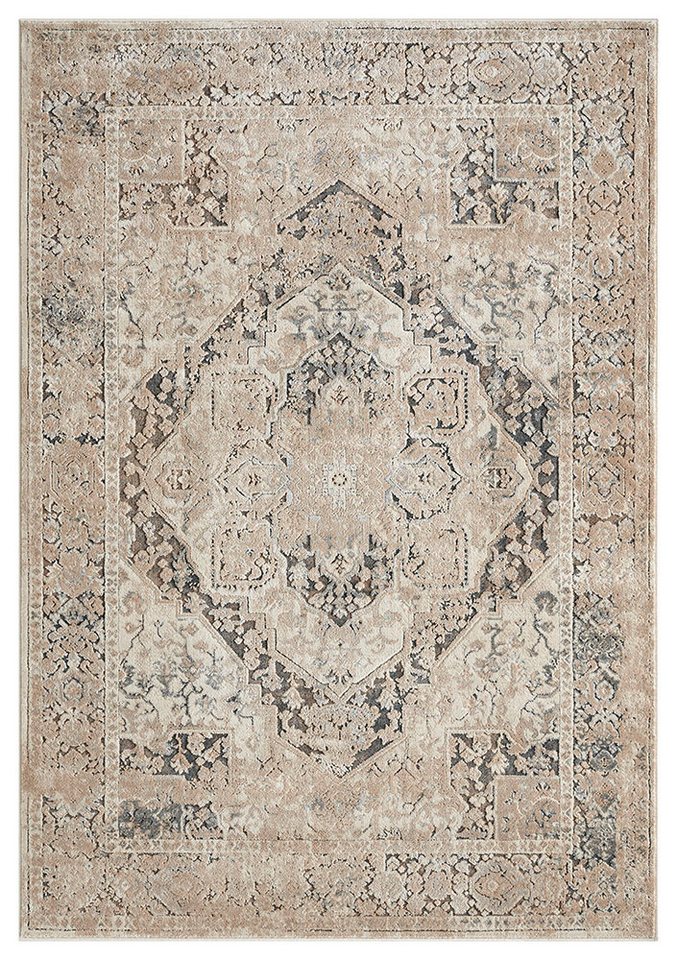 OTTO home Teppich Kylan, in Standard- und Premium-Qualität, 9 mm oder 14 mm Höhe, rechteckig, Schrumpf-Garn-Effekt, Vintage-Look, Hoch-Tief, dezenter Glanz – Bild 2 von 5
