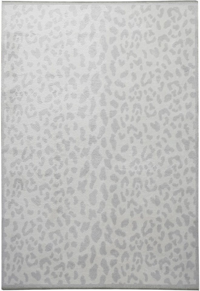 OTTO home Teppich Leo, mit trendigem Leopardenmuster, waschbar, rechteckig, Höhe: 12 mm, kuschelig & weich, modern, Animal Print, Wohnzimmer, Schlafzimmer – Bild 2 von 5