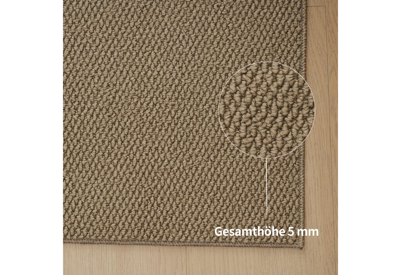 OTTO home Teppich Lilia, rechteckig, Höhe: 5 mm, Sisal-Optik, uni, waschbar, Wohnzimmer, Schlafzimmer, Esszimmer – Bild 5 von 5