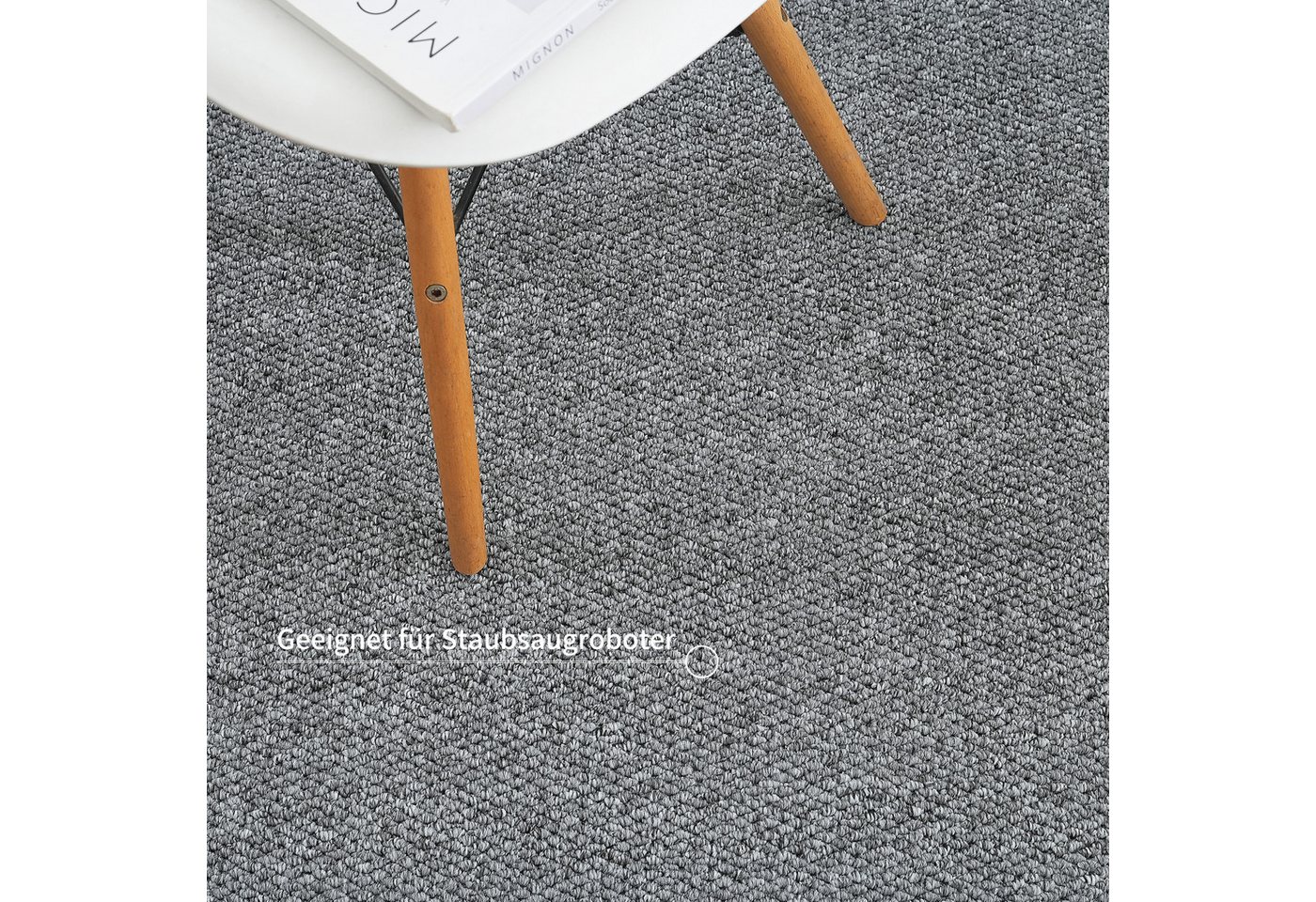 OTTO home Teppich Lilia, rechteckig, Höhe: 5 mm, Sisal-Optik, uni, waschbar, Wohnzimmer, Schlafzimmer, Esszimmer – Bild 4 von 5