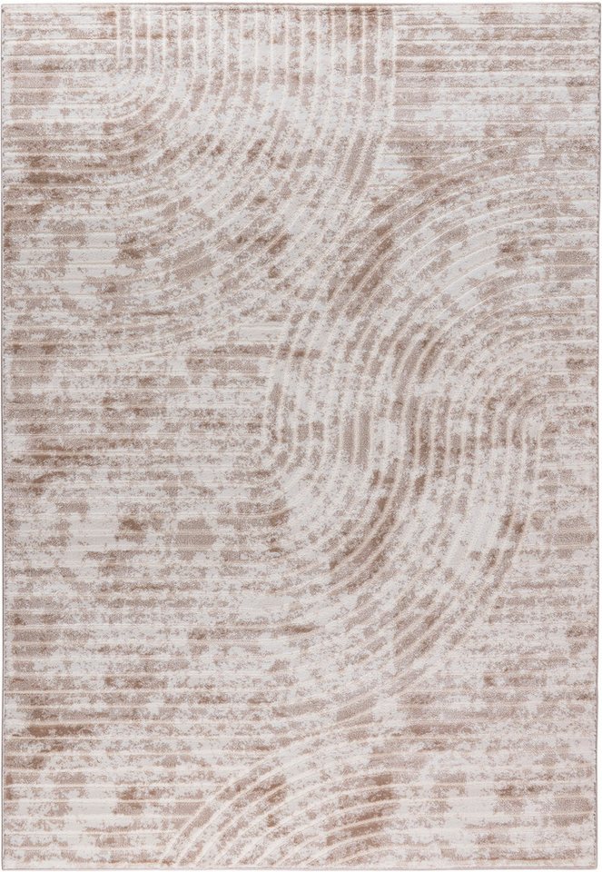 OTTO home Teppich Luvu, mit Hoch-Tief-Struktur, rechteckig, Höhe: 12 mm, Modernes Design, Boho-Charme, dezenter Glanz, Wohnzimmer, Schlafzimmer – Bild 2 von 5