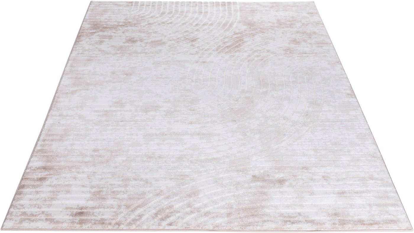 OTTO home Teppich Luvu, mit Hoch-Tief-Struktur, rechteckig, Höhe: 12 mm, Modernes Design, Boho-Charme, dezenter Glanz, Wohnzimmer, Schlafzimmer – Bild 3 von 5