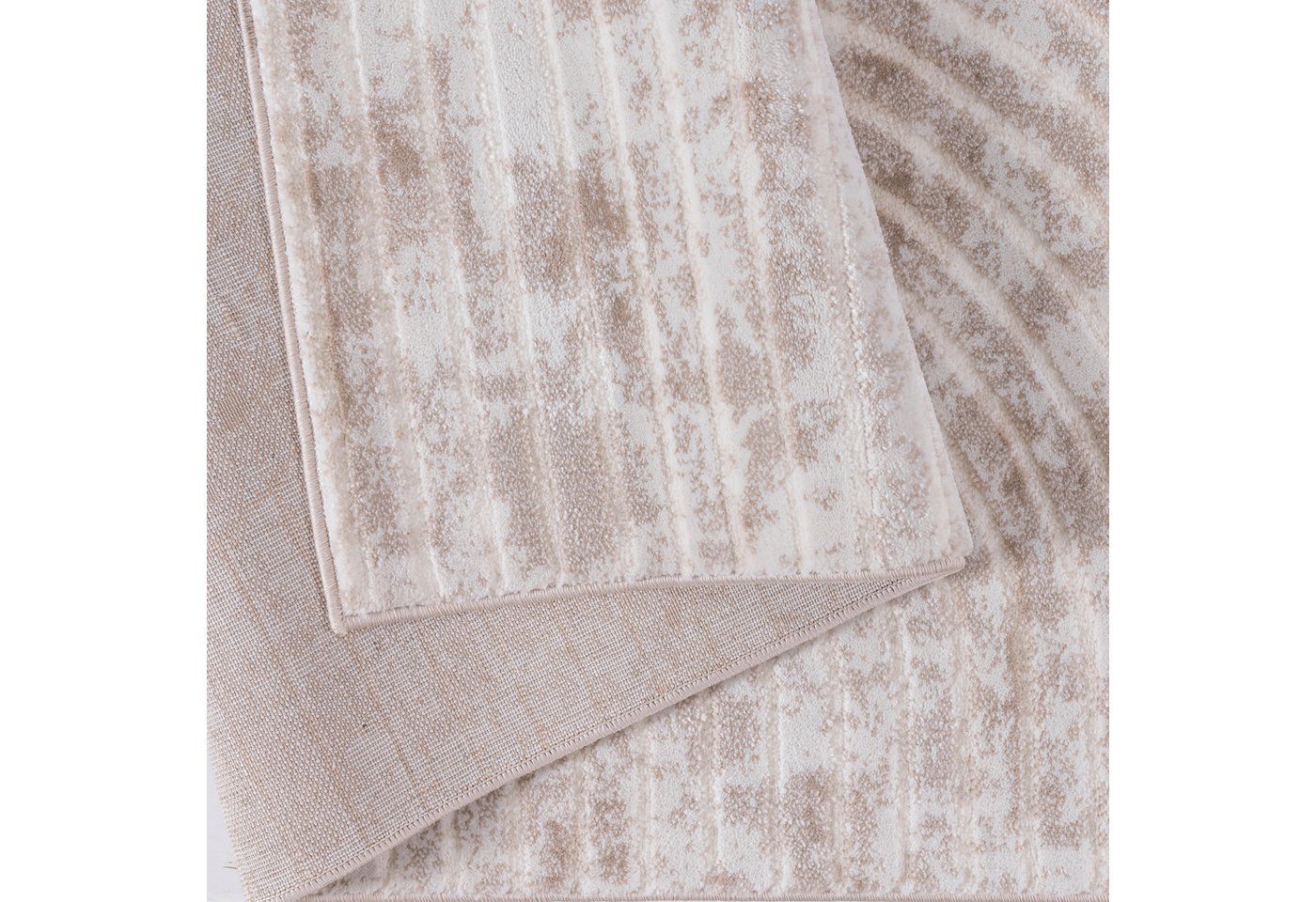 OTTO home Teppich Luvu, mit Hoch-Tief-Struktur, rechteckig, Höhe: 12 mm, Modernes Design, Boho-Charme, dezenter Glanz, Wohnzimmer, Schlafzimmer – Bild 5 von 5