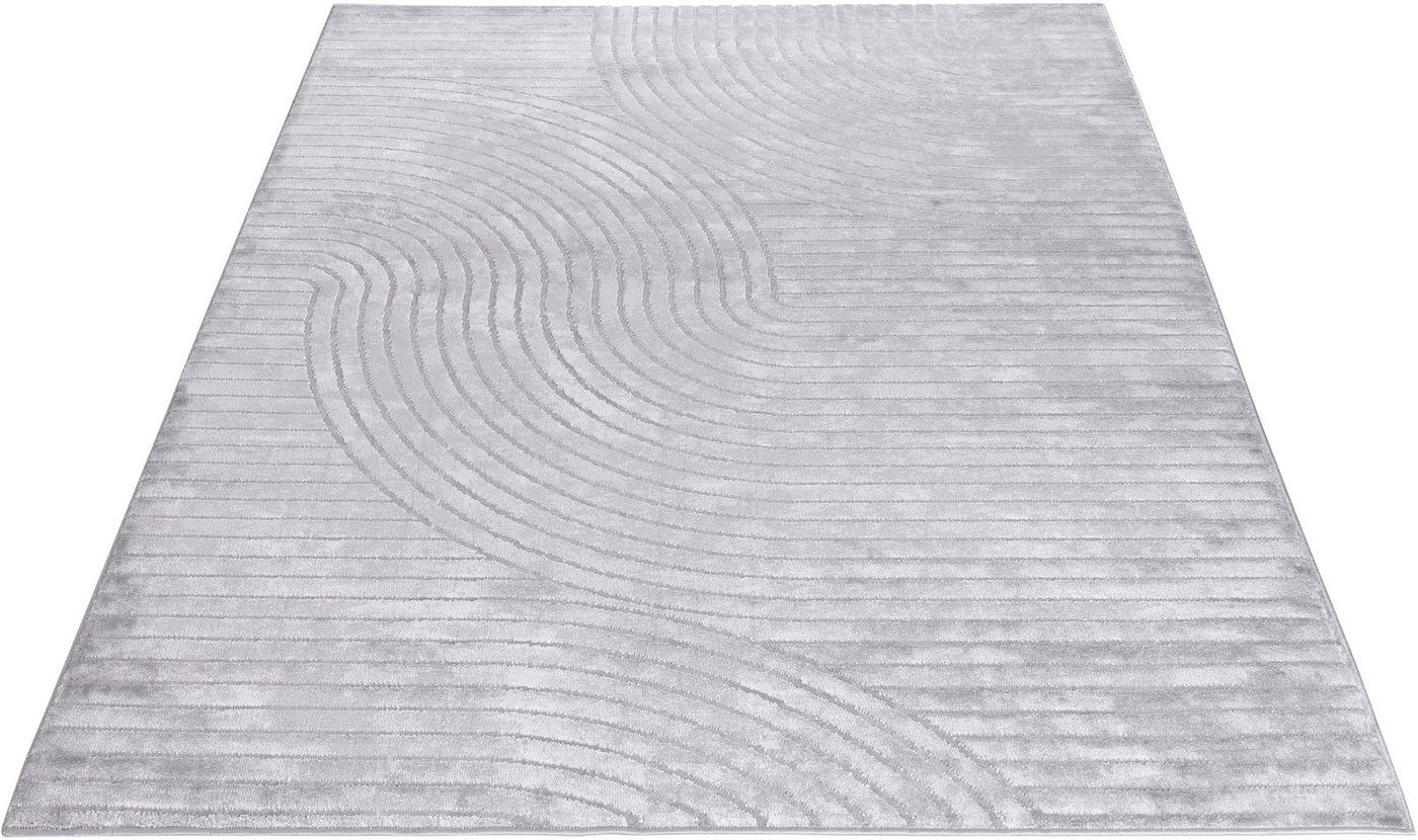 OTTO home Teppich Luvu, mit Hoch-Tief-Struktur, rechteckig, Höhe: 12 mm, Modernes Design, Boho-Charme, dezenter Glanz, Wohnzimmer, Schlafzimmer – Bild 3 von 5