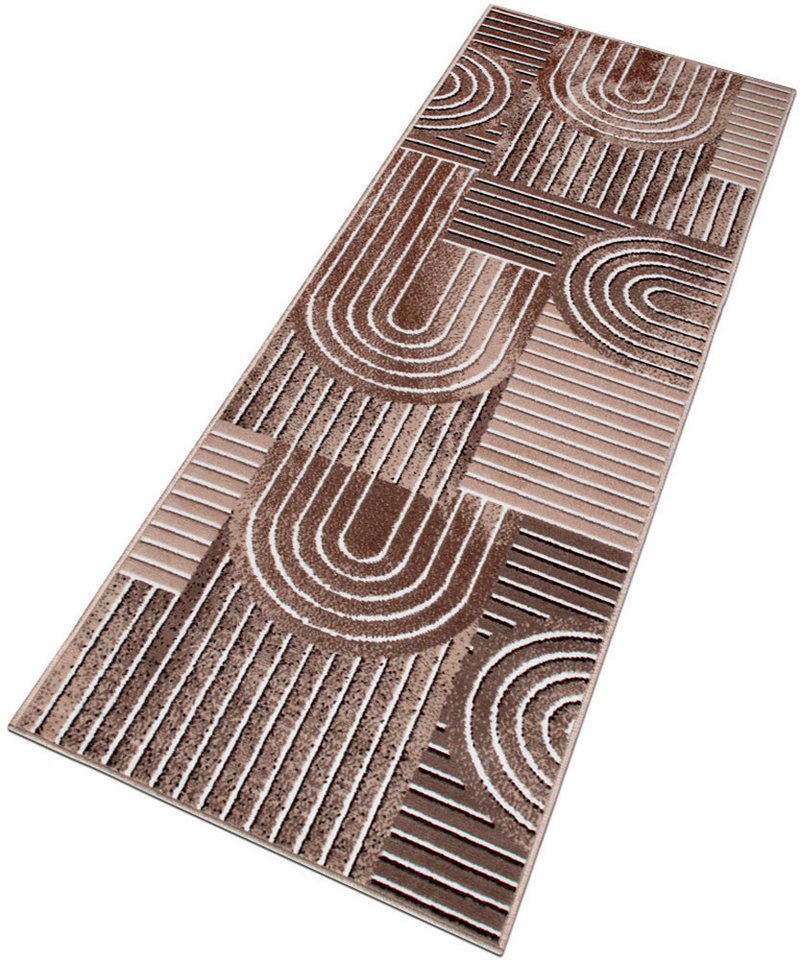OTTO home Teppich Lysandra, rechteckig, Höhe: 8 mm, 3D-Effekt, softer Kurzflor, pflegeleicht, leichter Glanz, Scandi-Look – Bild 4 von 5