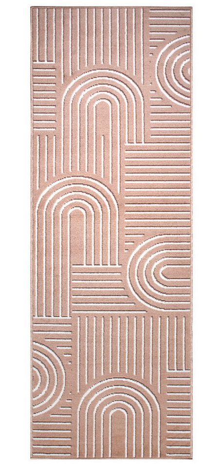 OTTO home Teppich Lysandra, rechteckig, Höhe: 8 mm, 3D-Effekt, softer Kurzflor, pflegeleicht, leichter Glanz, Scandi-Look – Bild 2 von 5