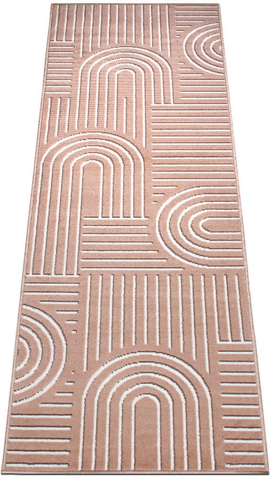 OTTO home Teppich Lysandra, rechteckig, Höhe: 8 mm, 3D-Effekt, softer Kurzflor, pflegeleicht, leichter Glanz, Scandi-Look – Bild 5 von 5