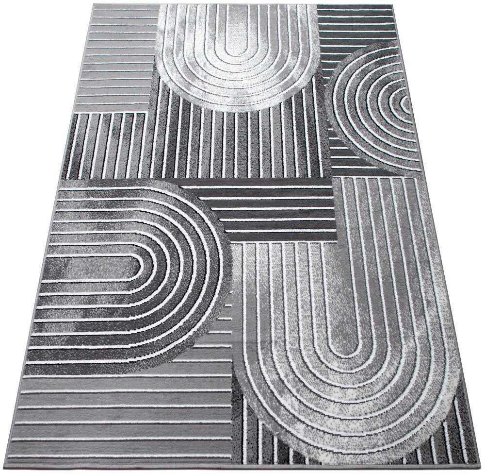 OTTO home Teppich Lysandra, rechteckig, Höhe: 8 mm, 3D-Effekt, softer Kurzflor, pflegeleicht, leichter Glanz, Scandi-Look – Bild 3 von 5