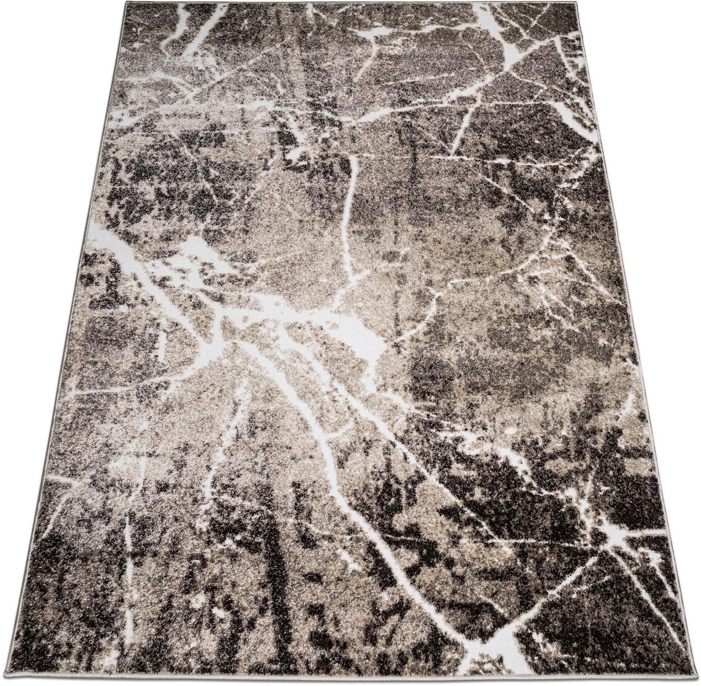 OTTO home Teppich Manrik, rechteckig, Höhe: 9 mm, mit besonders weichem Flor, Kurzflor, modernes Marmor-Design – Bild 3 von 5