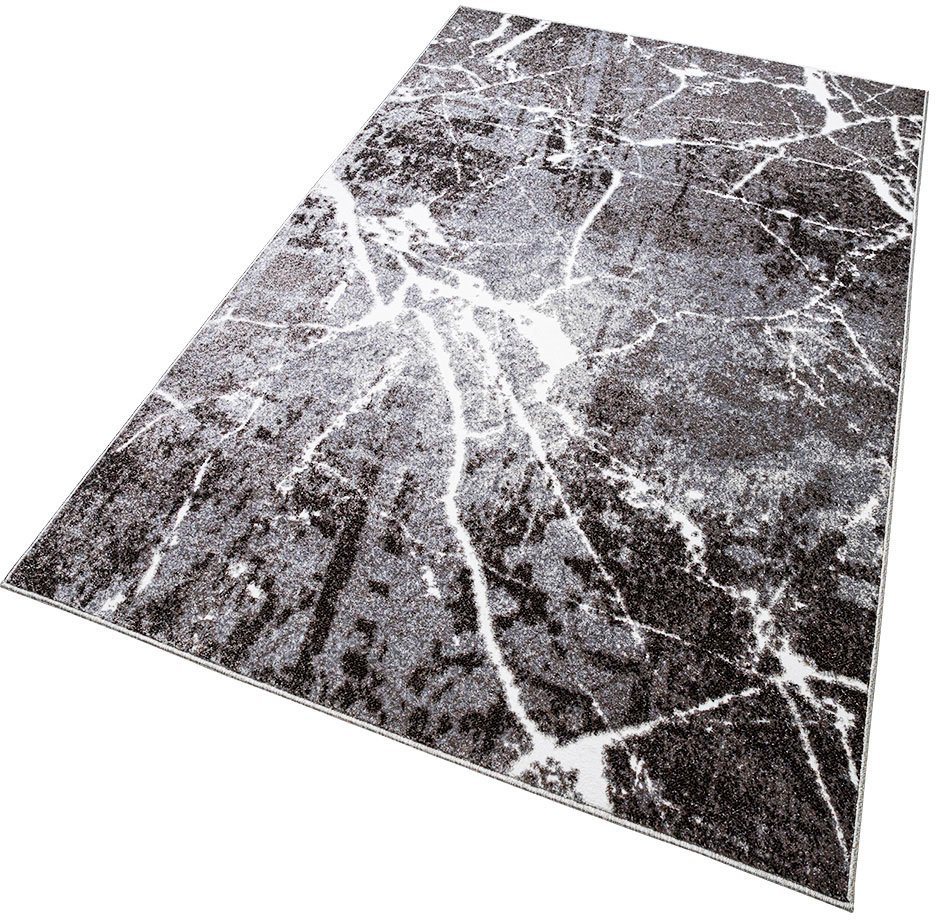OTTO home Teppich Manrik, rechteckig, Höhe: 9 mm, mit besonders weichem Flor, Kurzflor, modernes Marmor-Design – Bild 5 von 5