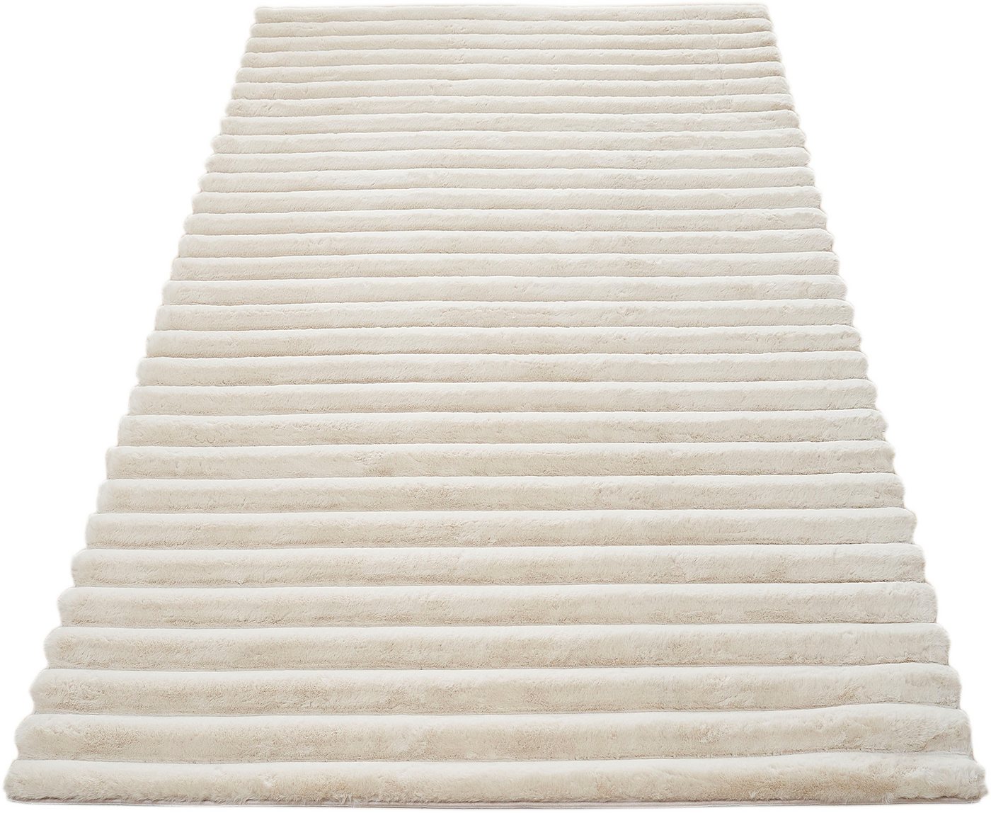 OTTO home Teppich Melanie, Kunstfellteppich, besonders weich, Hoch-Tief-Effekt, rechteckig, Höhe: 28 mm, Kaninchenfell Optik, Wohnzimmer, Schlafzimmer, auch als – Bild 2 von 5