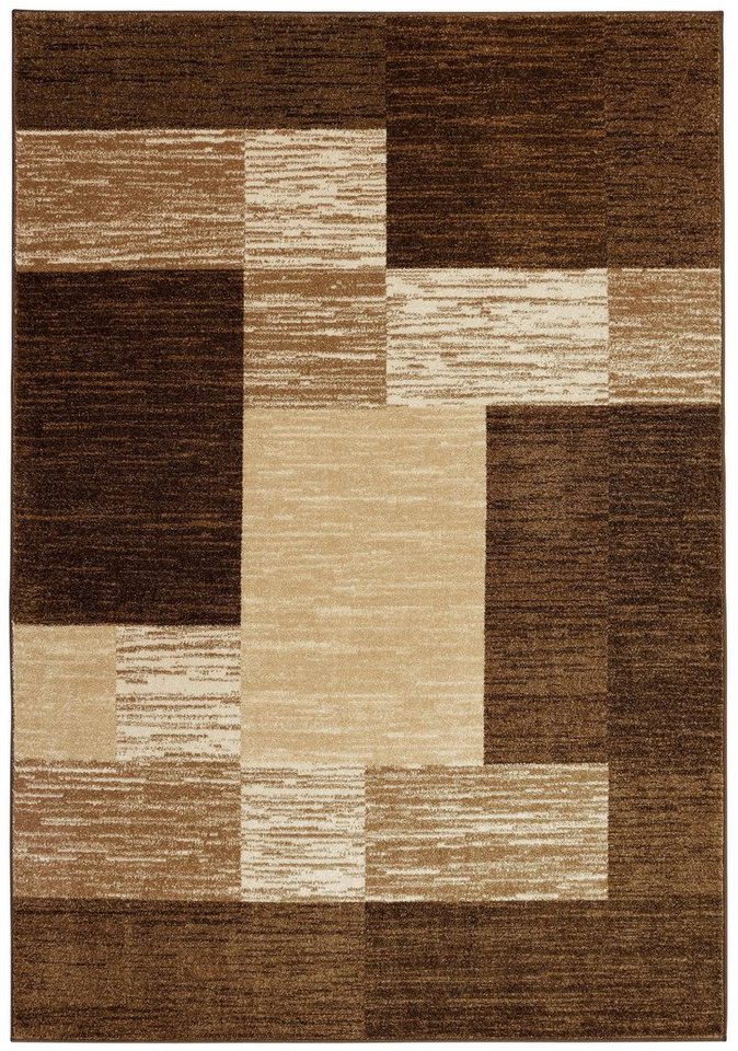 OTTO home Teppich Melvin, rechteckig, Höhe: 8 mm, schön weich, Kurzflor Teppich Karo-Muster, Wohnzimmer, Esszimmer – Bild 2 von 5
