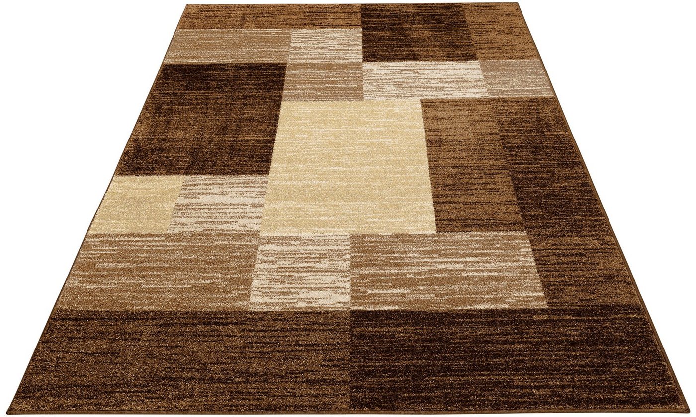 OTTO home Teppich Melvin, rechteckig, Höhe: 8 mm, schön weich, Kurzflor Teppich Karo-Muster, Wohnzimmer, Esszimmer – Bild 3 von 5