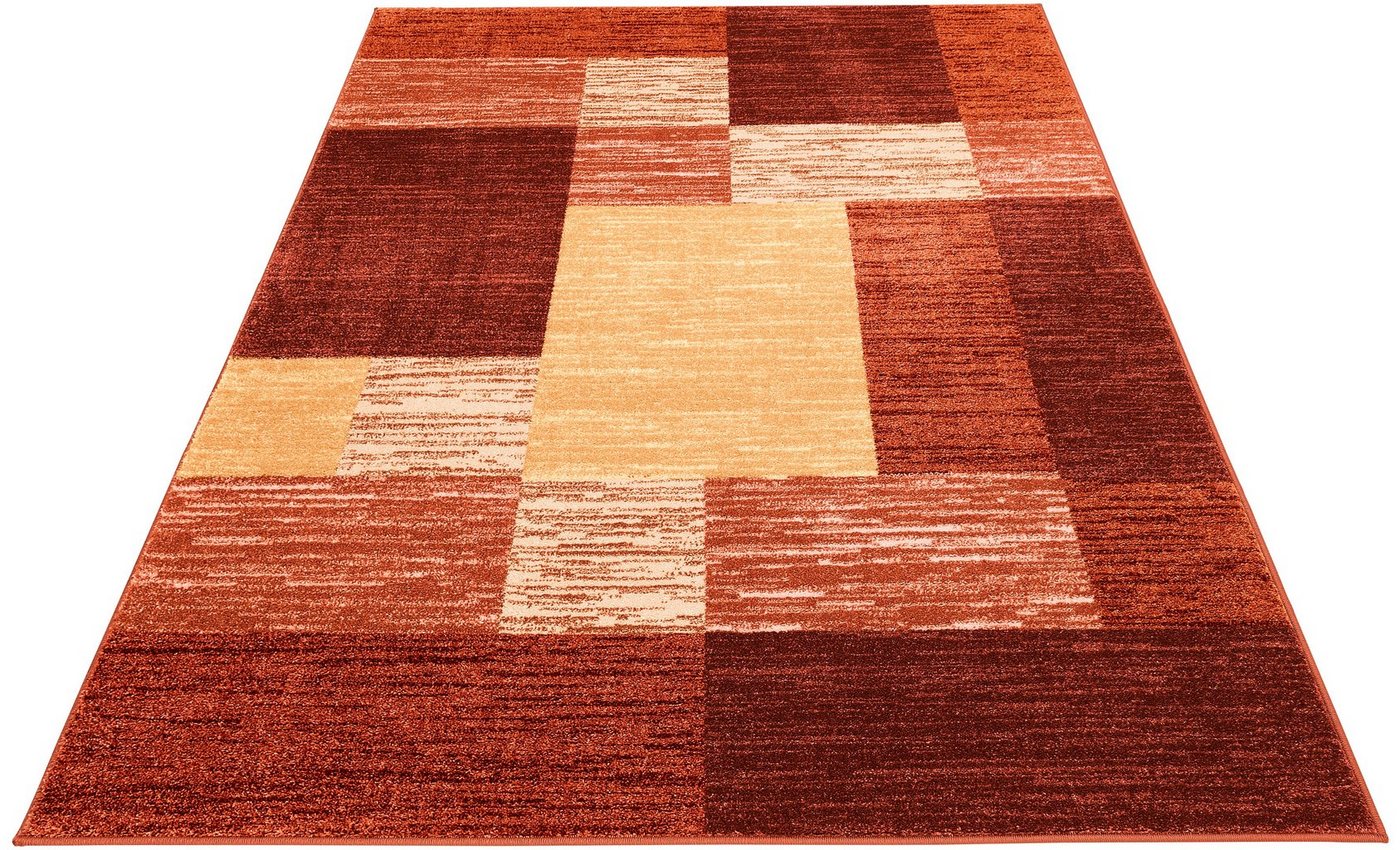 OTTO home Teppich Melvin, rechteckig, Höhe: 8 mm, schön weich, Kurzflor Teppich Karo-Muster, Wohnzimmer, Esszimmer – Bild 3 von 5