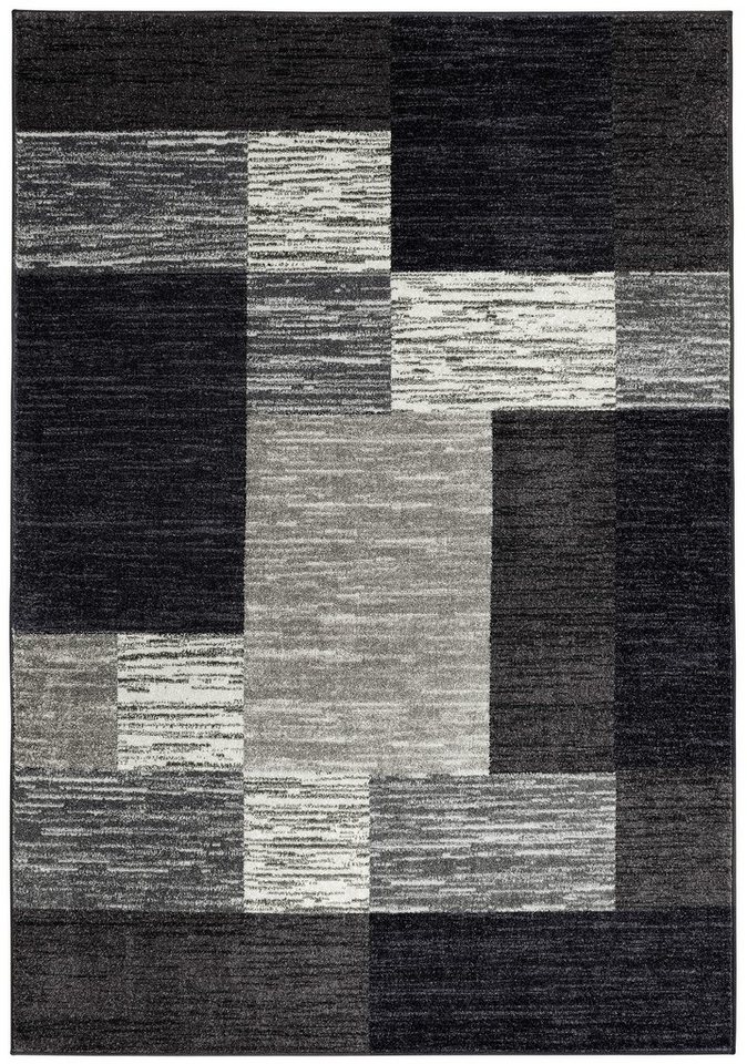 OTTO home Teppich Melvin, rechteckig, Höhe: 8 mm, schön weich, Kurzflor Teppich Karo-Muster, Wohnzimmer, Esszimmer – Bild 2 von 5